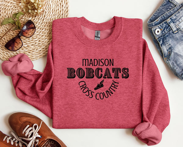 Personalized Mascot Cross Country Sweatshirts