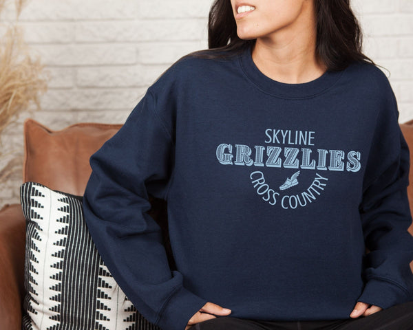 Personalized Mascot Cross Country Sweatshirts