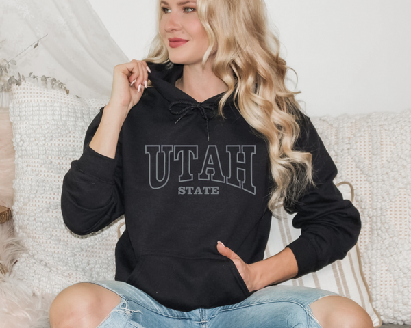 College Fan Embroidered Hoodie