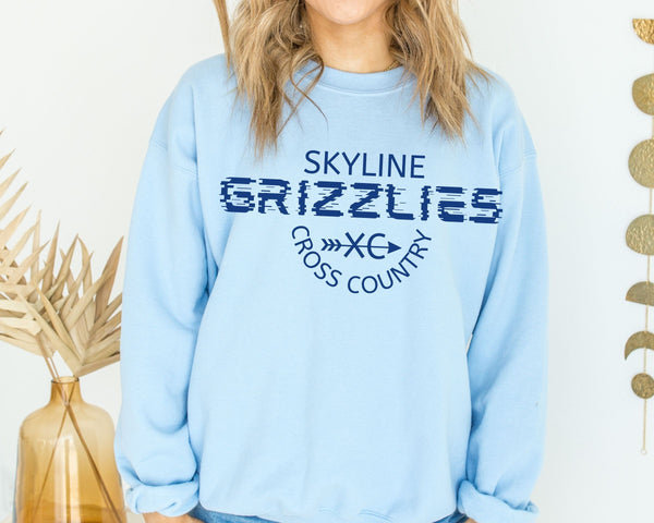 Personalized Mascot Cross Country Sweatshirts