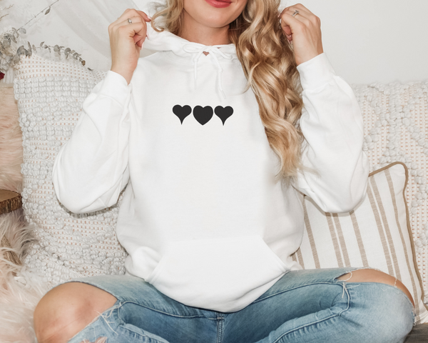 My Heart Embroidered Hoodie