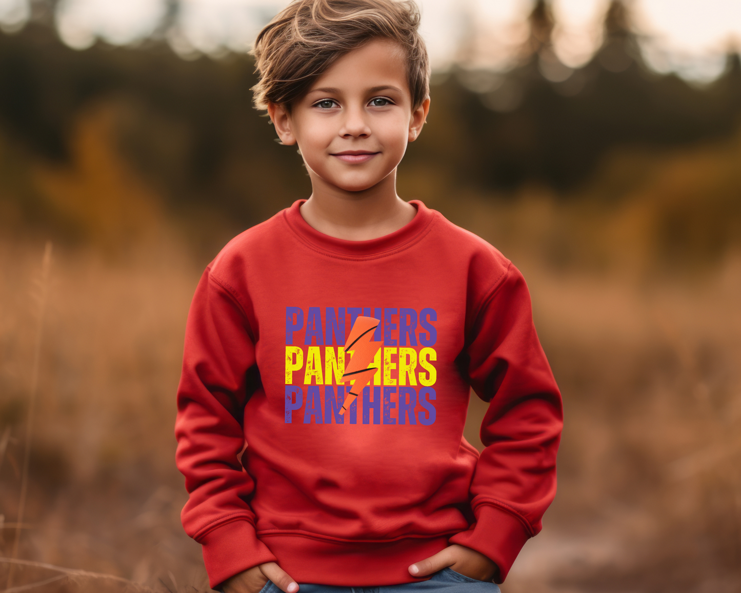 Custom Lightning Basketball Sweatshirt Youth Size