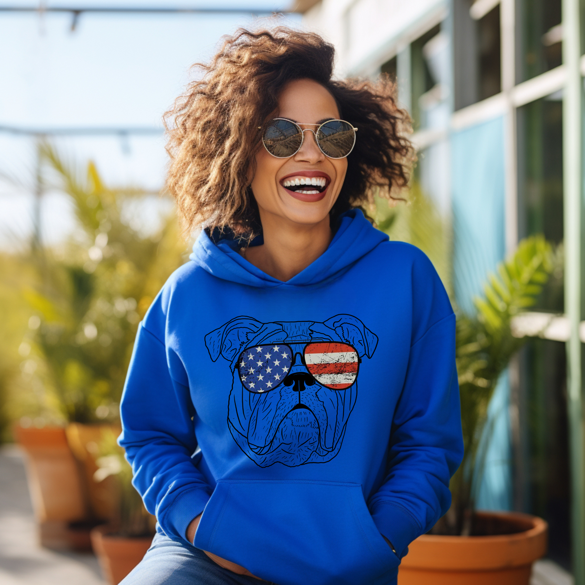 USA Dog Hoodie sweatshirts