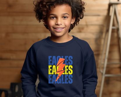 Custom Lightning Basketball Sweatshirt Youth Size