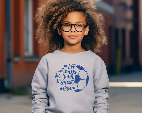 Personalized Soccer Fan Sweatshirt Youth Size