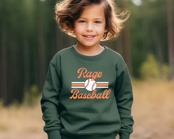 Retro Baseball Sweatshirt Youth Size