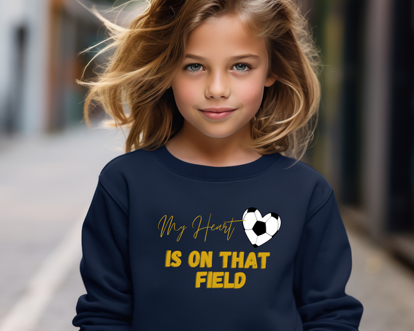 Personalized Soccer Fan Sweatshirt Youth Size