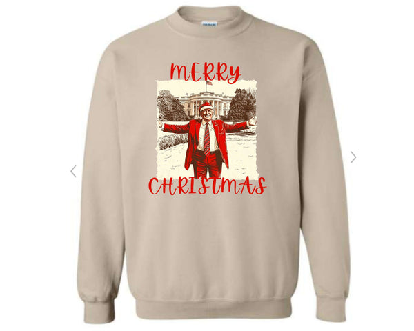 Merry Christmas trump sweatshirt