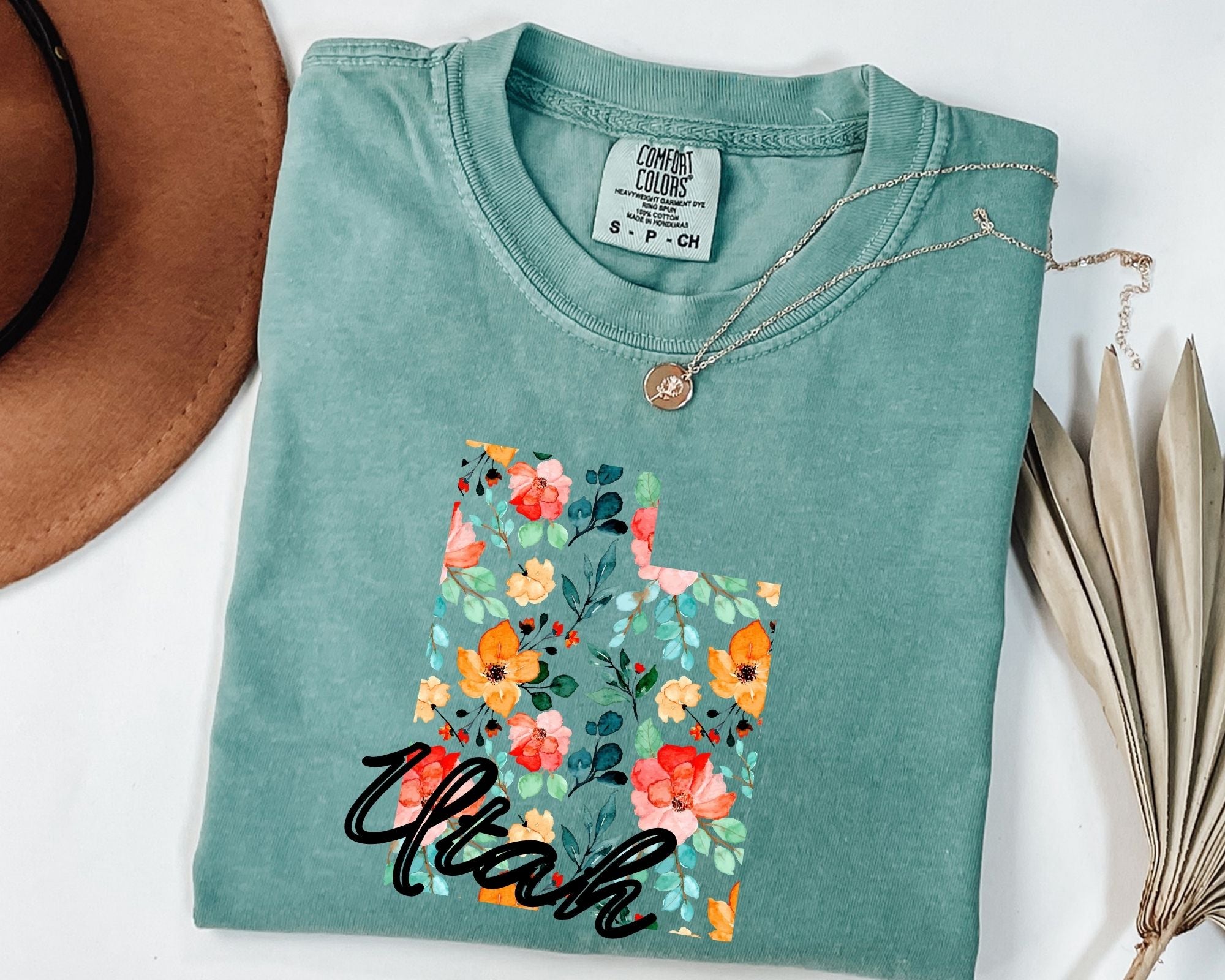 Trendy Floral State Tee