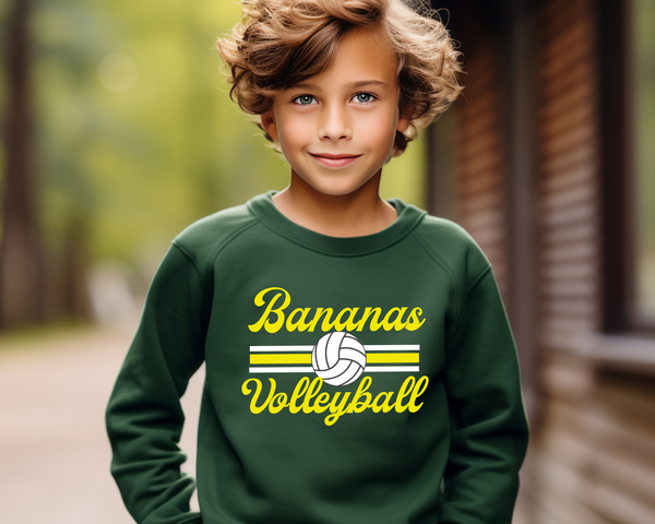 Retro Volleyball Sweatshirt Youth Size
