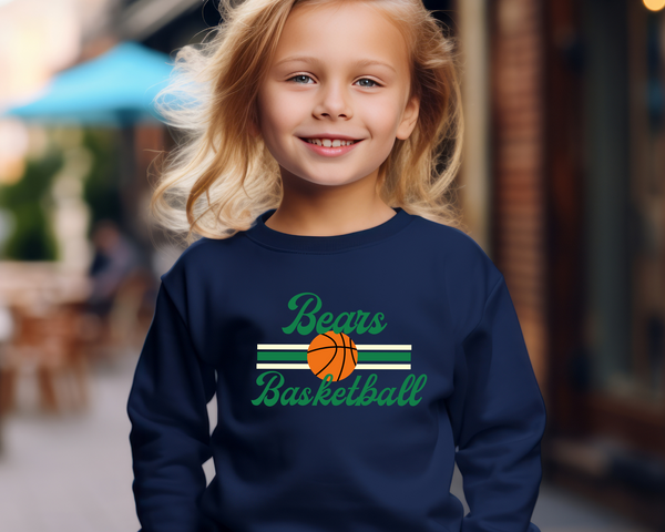 Retro Basketball Sweatshirt Youth Size