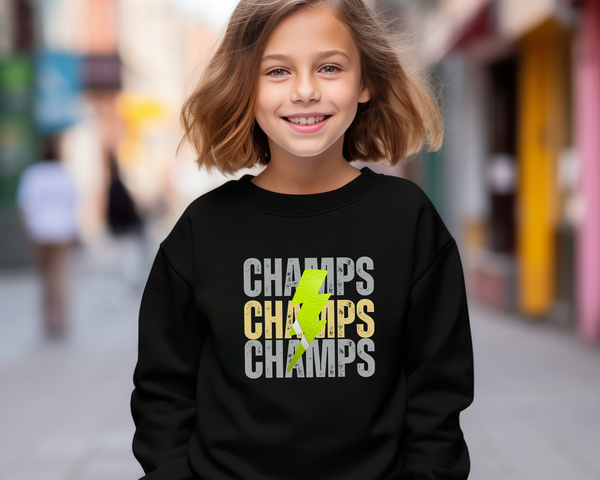 Custom Lightning Tennis Sweatshirt Youth Size