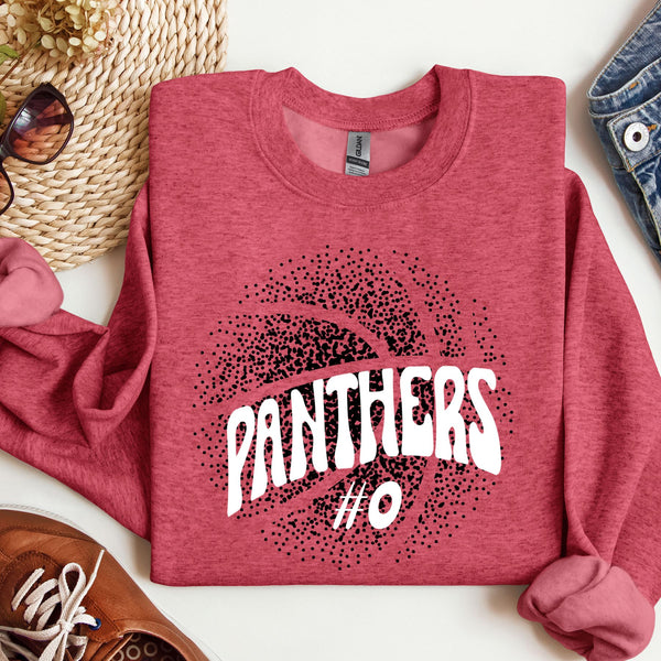 New Font Faded Basketball Sweatshirt