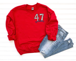 Bandits Baseball Pocket Number Sweatshirt