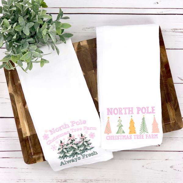 Christmas Tree Farm Tea Towel