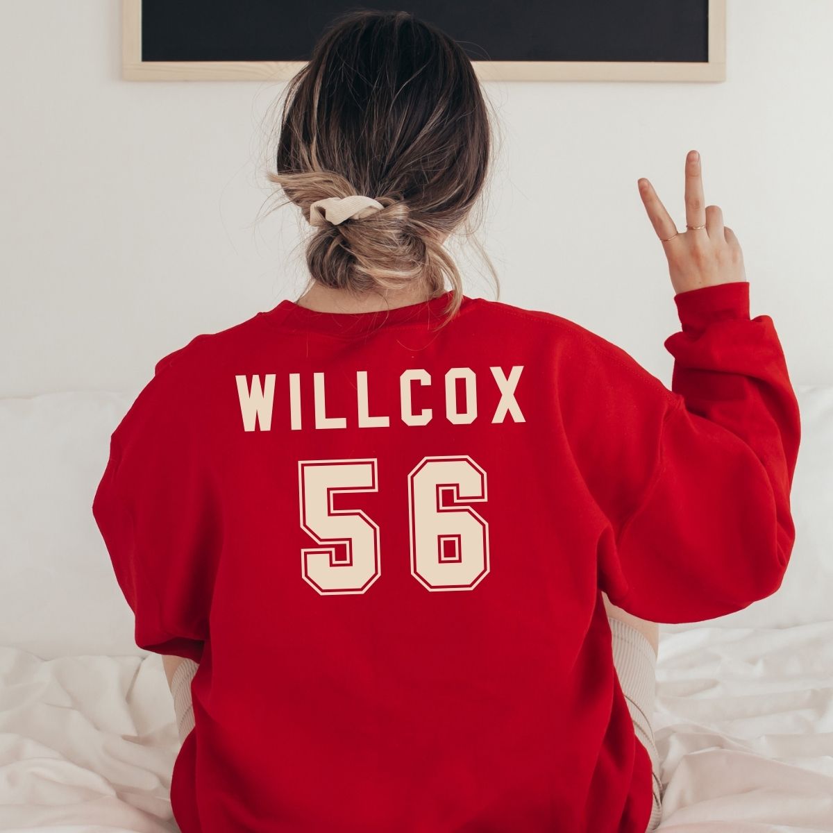 Custom Name and Number Football Sweatshirt