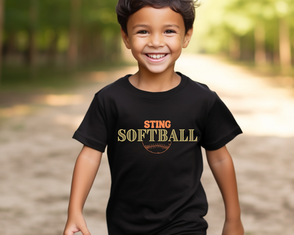 Vintage Softball Tee Youth Size