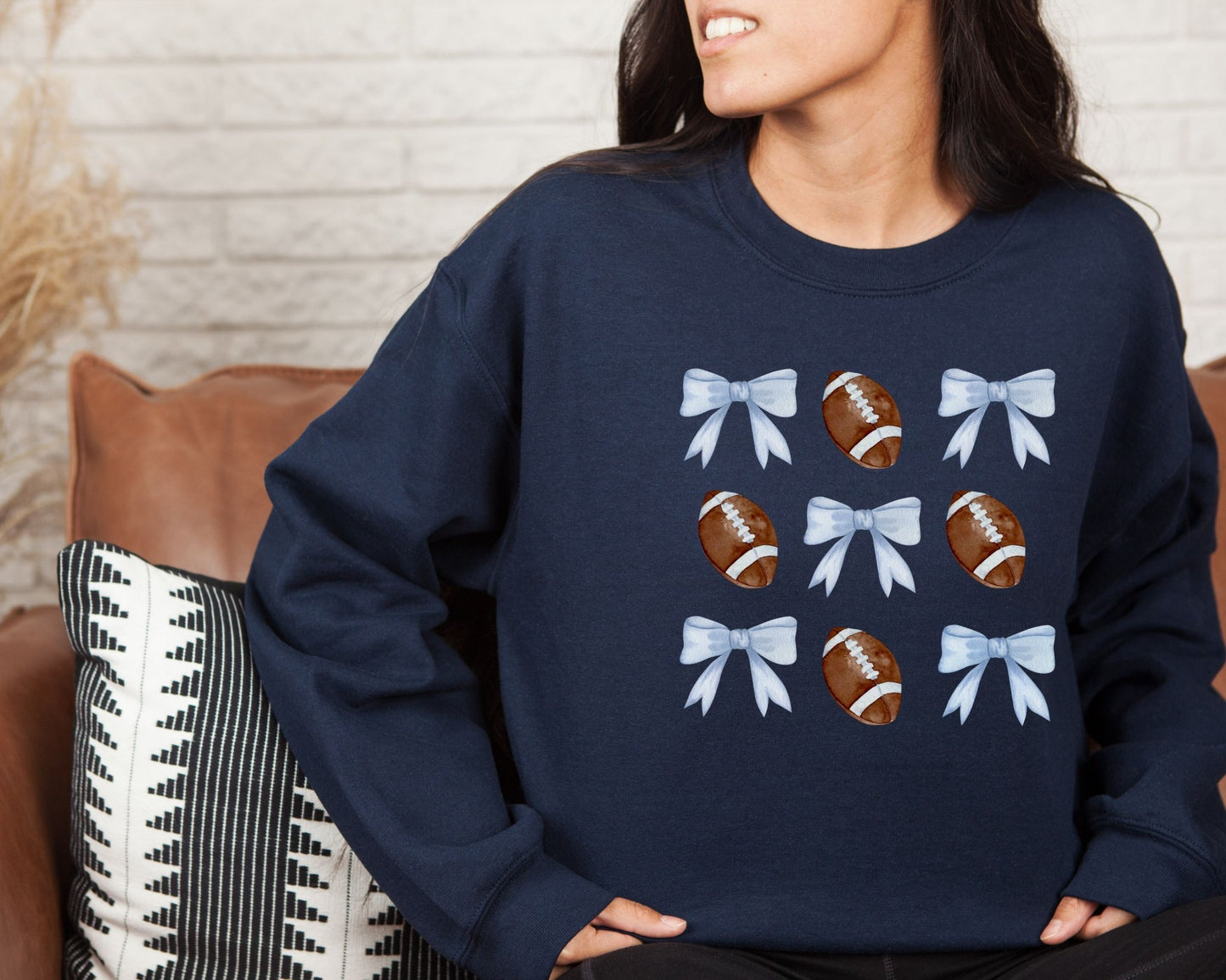 Bows and Footballs Sweatshirt