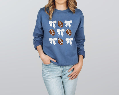 Bows and Footballs Sweatshirt