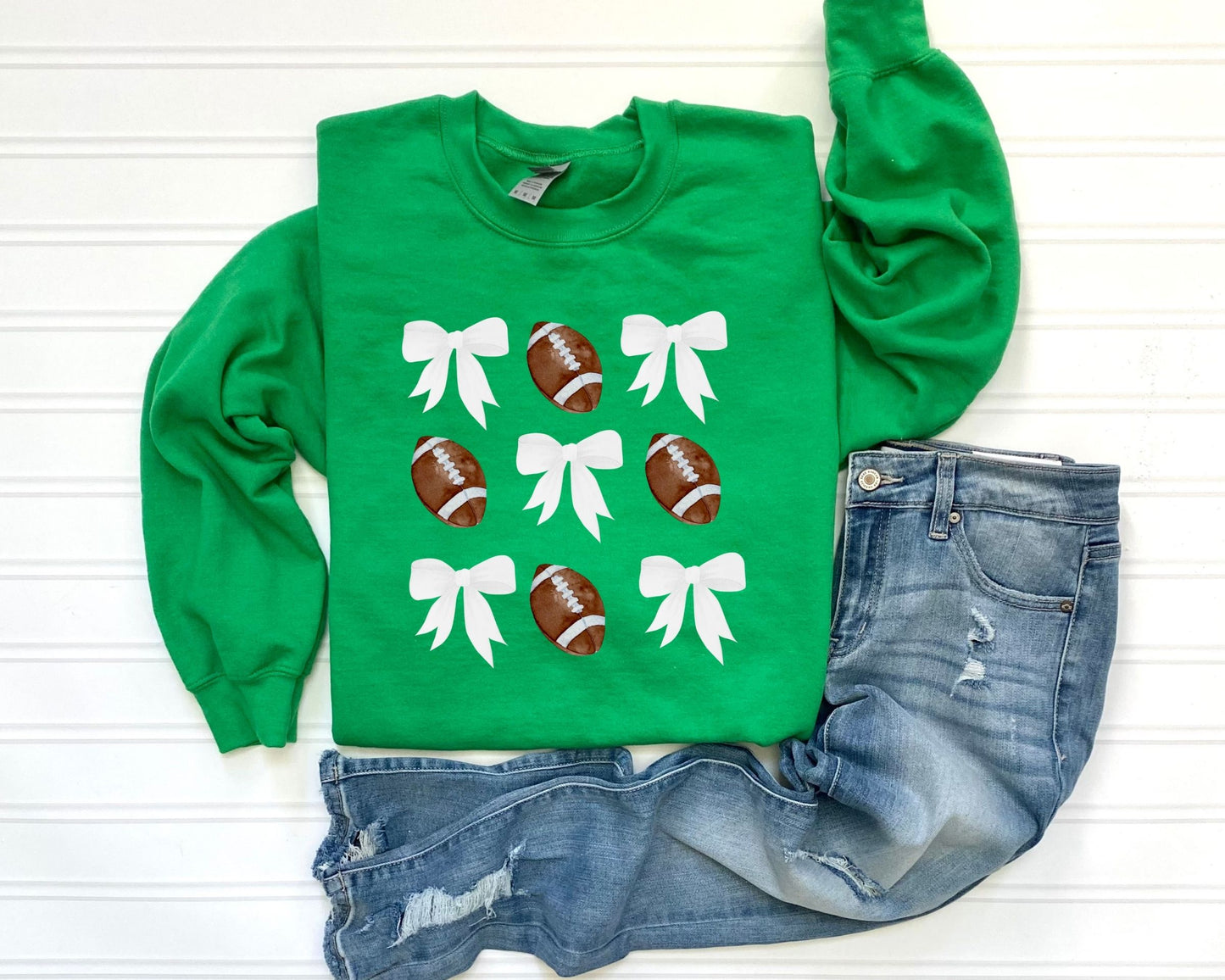 Bows and Footballs Sweatshirt