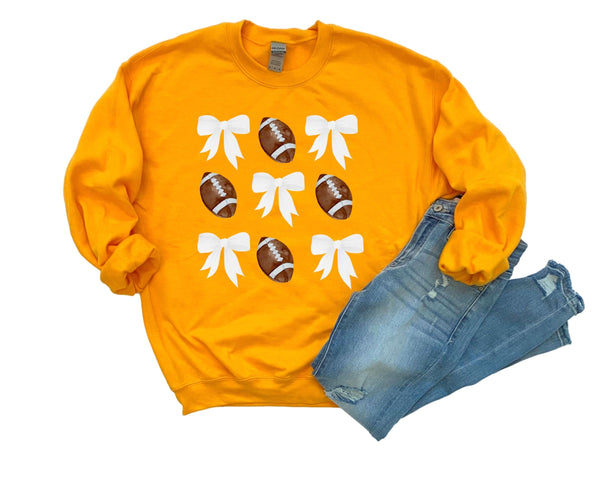 Bows and Footballs Sweatshirt