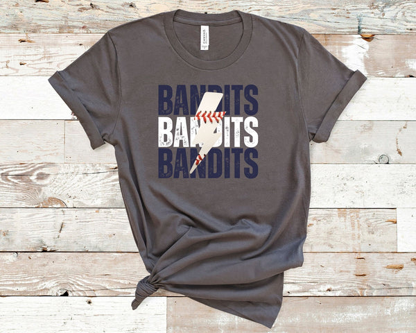 Bandits Baseball Lightning Tee