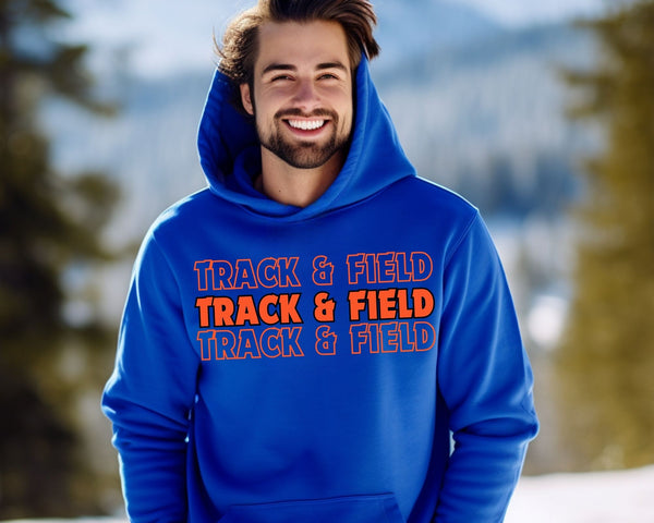 Triple Track and Field Hoodie