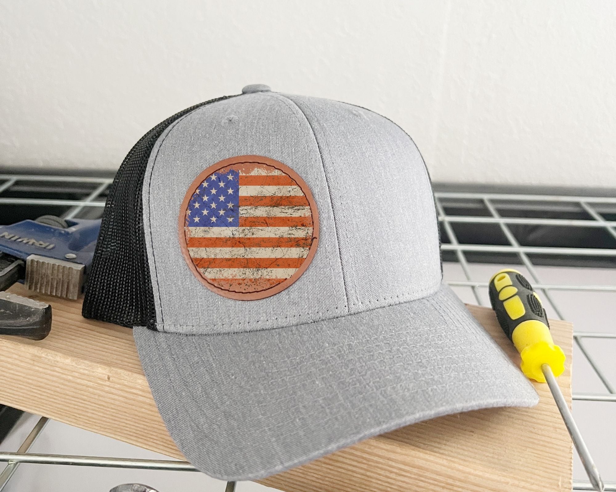 United States Flag Patch Hats