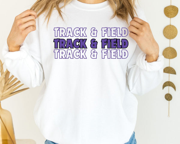 Triple Track and Field Sweatshirt