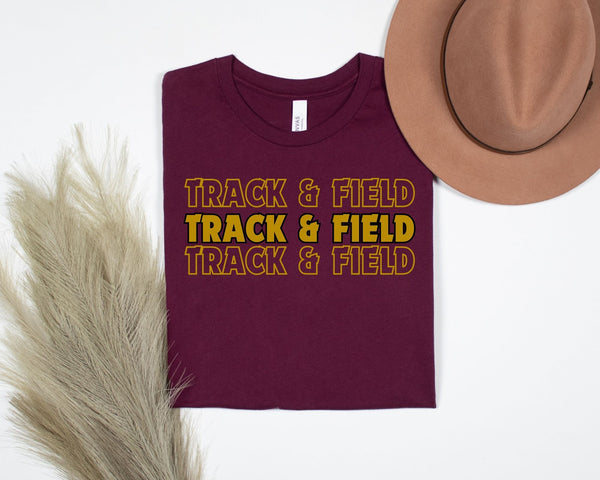 Triple Track and Field Tee