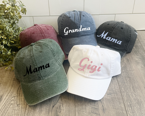 Mom Personalized Embroidered Hat