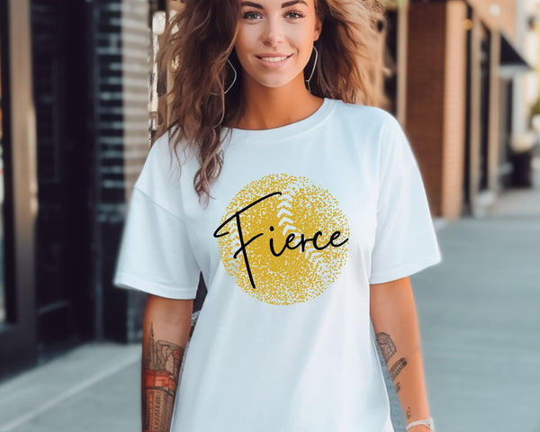 Personalized Faded Softball Tee