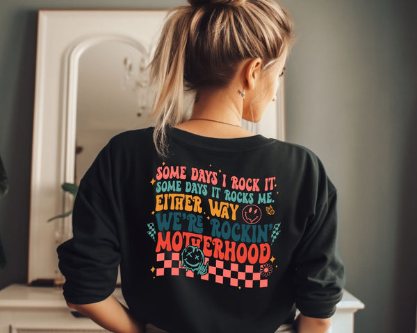 Checkered Motherhood Sweatshirt