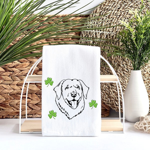 St. Patrick's Dog Tea Towel