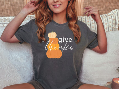 Give Thanks Pumpkin Tees