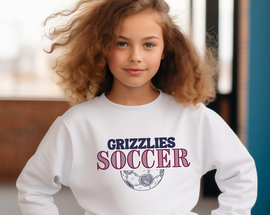 Vintage Soccer Sweatshirt Youth Size