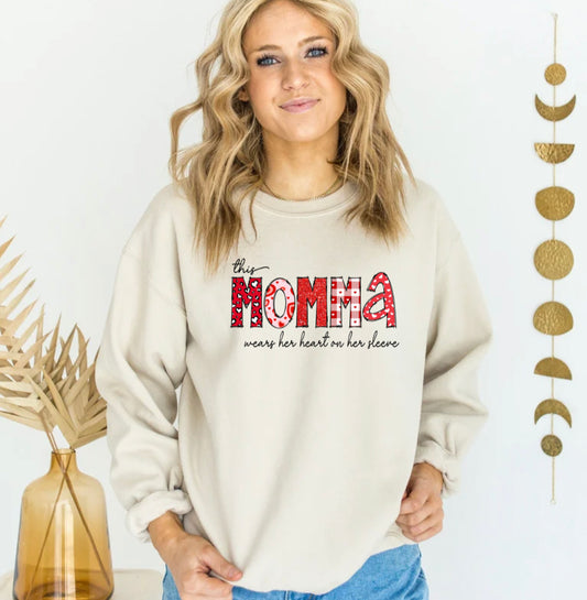 Valentine mom & grandma Sweatshirt