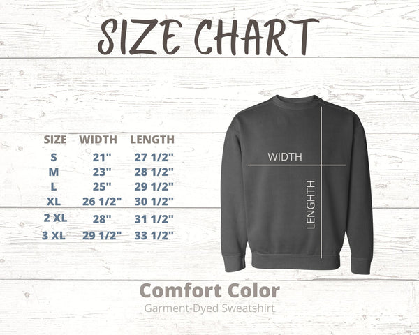 Personalized Hollow Comfort Color Sweatshirt