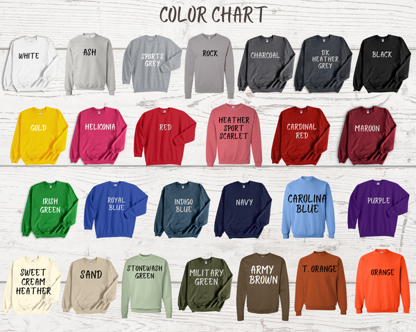 Personalized Number Embroidered Sweatshirt