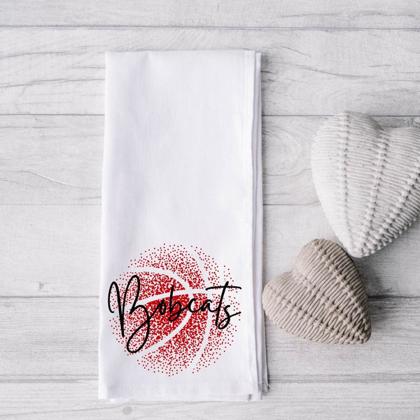 Personalized Faded Ball Tea Towel