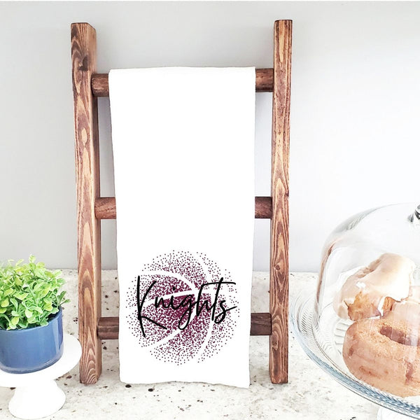 Personalized Faded Ball Tea Towel