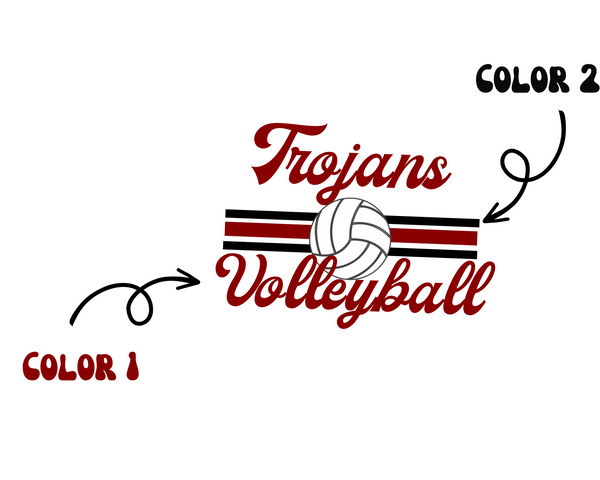 Retro Volleyball Comfort Color Tee