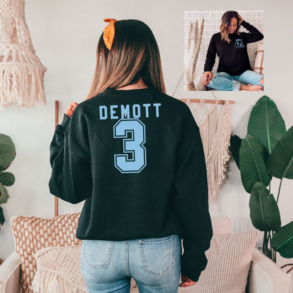 Custom Name and Number Football Sweatshirt