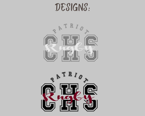 BACK PRINT Crewneck Sweaters Unisex CHS Rugby