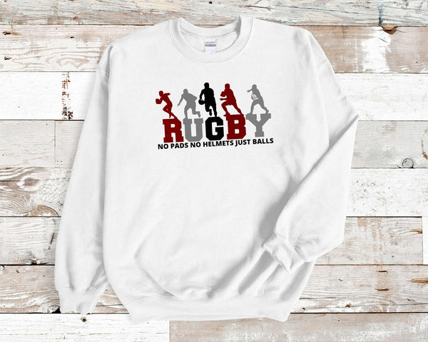 Unisex Crewneck Rugby Sweatshirts