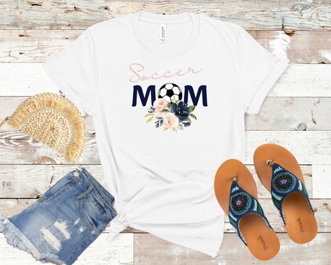 Floral soccer mom T- shirt