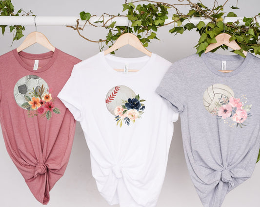 Floral sports Tees